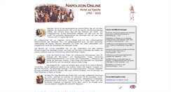Desktop Screenshot of napoleon-online.de